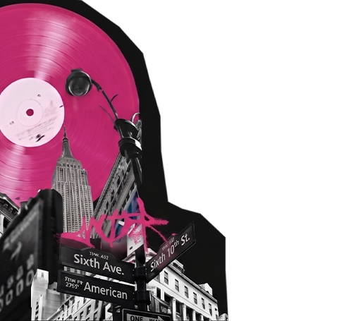 Pink Vinyl & Buildings